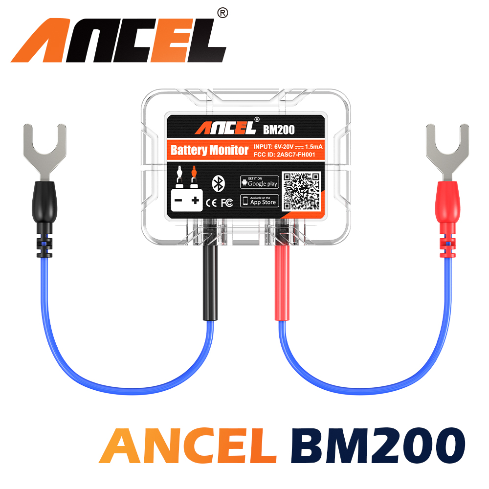 Battery Monitor Coulometer - ANCEL BM200 Wireless Bluetooth Battery Monitor