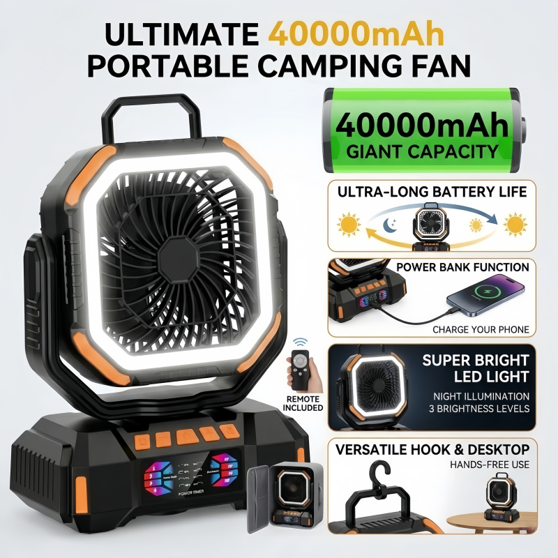 Renewable Energy Game - 40000mAh Battery Operated Fan Portable Rechargeable