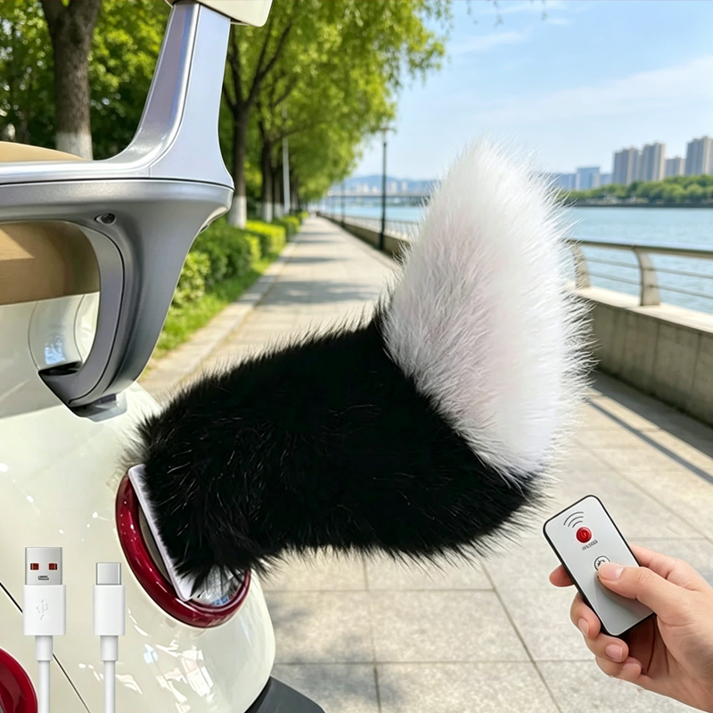 Renewable Energy Game - Rechargeable Plush Electric Wagging Tail Remote