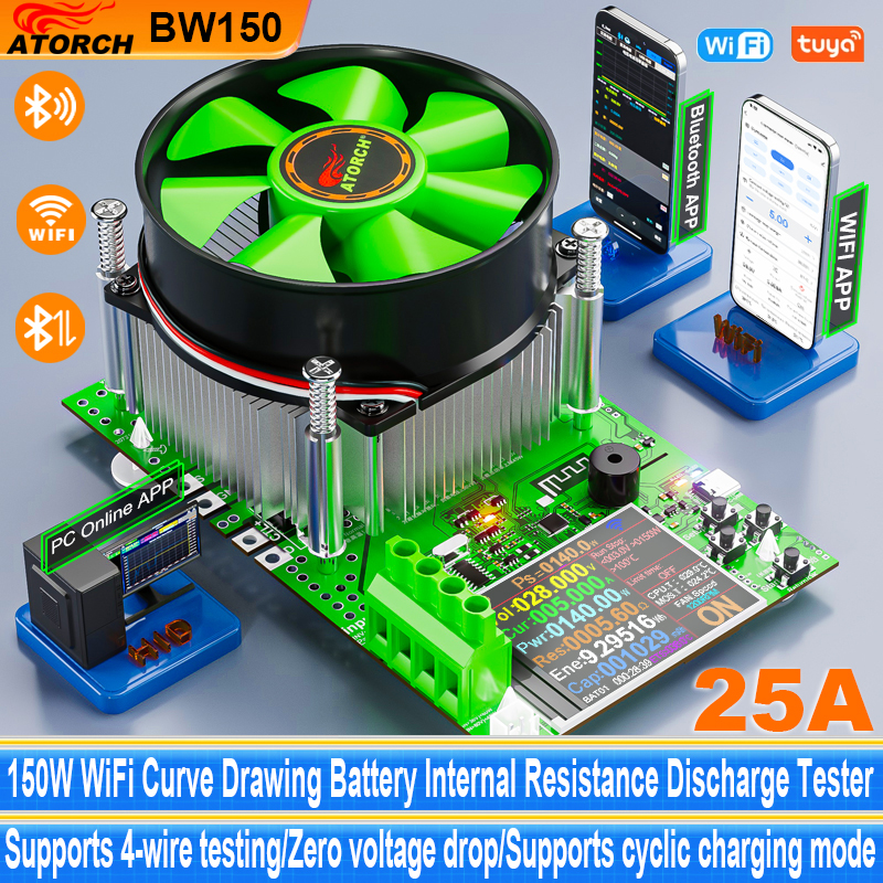 Battery Monitor Coulometer - BW150 Smart Car Battery Tester WiFi