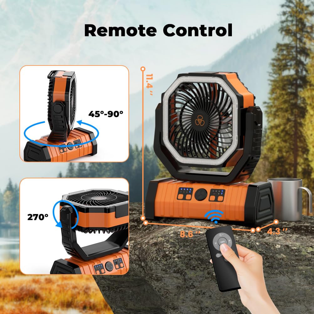 Camping Fan 20000mAh Battery P - Renewable Energy Game 评论和价格