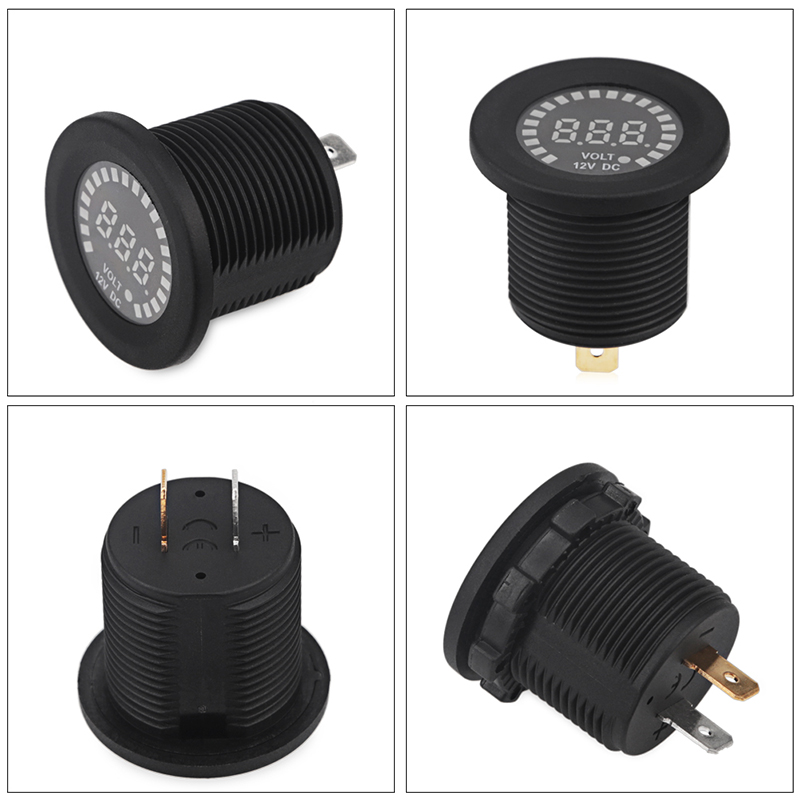 24V 12V DC Voltmeter Color LED - Battery Monitor Coulometer 评论和价格