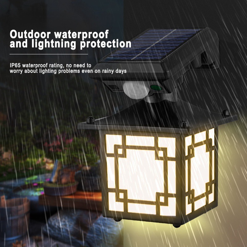 Retro Solar Outdoor Wall Lamp  - Waterproof Junction Box Solar 评论和价格