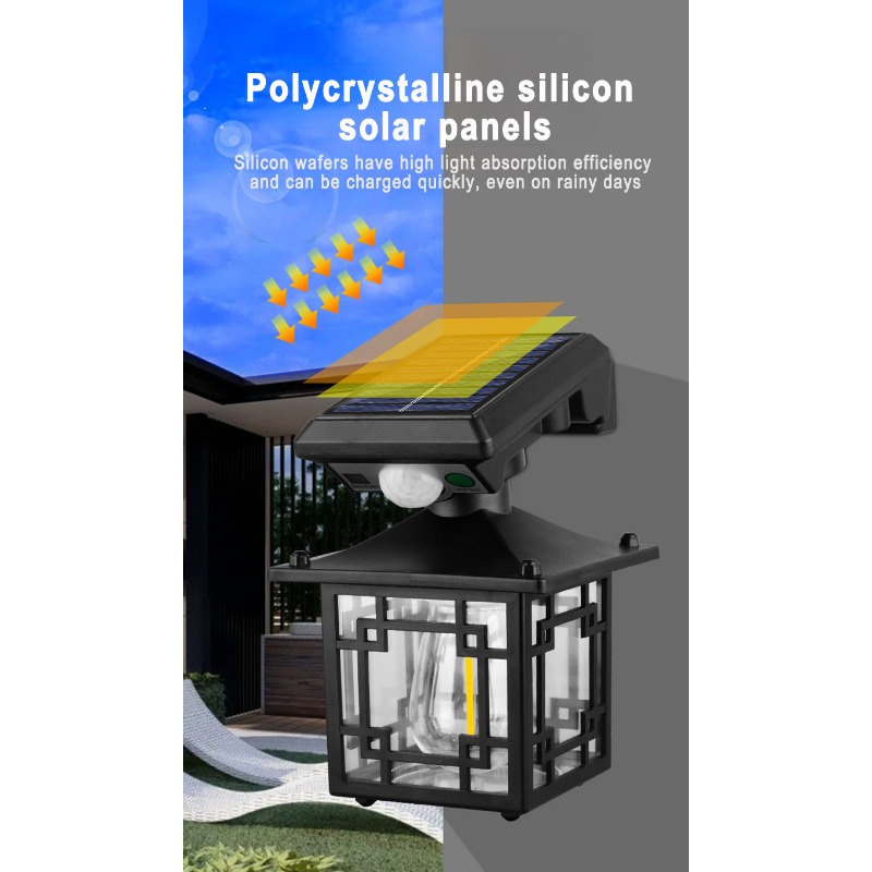 Retro Solar Outdoor Wall Lamp  - Waterproof Junction Box Solar 评论和价格