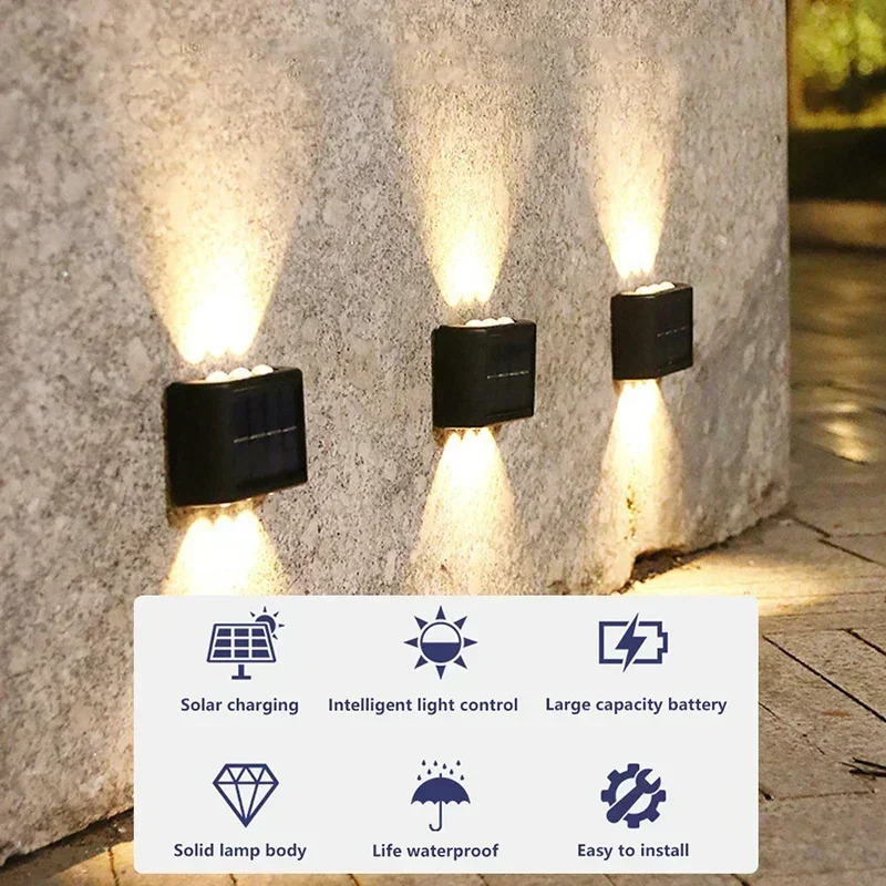 COB Solar Wall Lamp Outdoor Wa - Waterproof Junction Box Solar 评论和价格