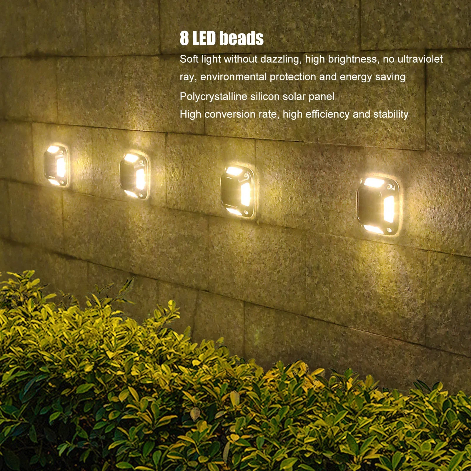 8LED Solar Driveway Light Outd - Waterproof Junction Box Solar 评论和价格