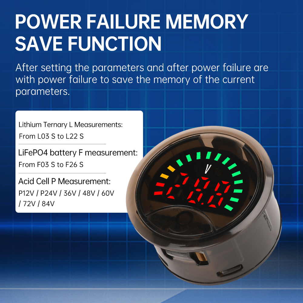 DC7-100V Mini Digital Voltmete - Battery Monitor Coulometer 评论和价格