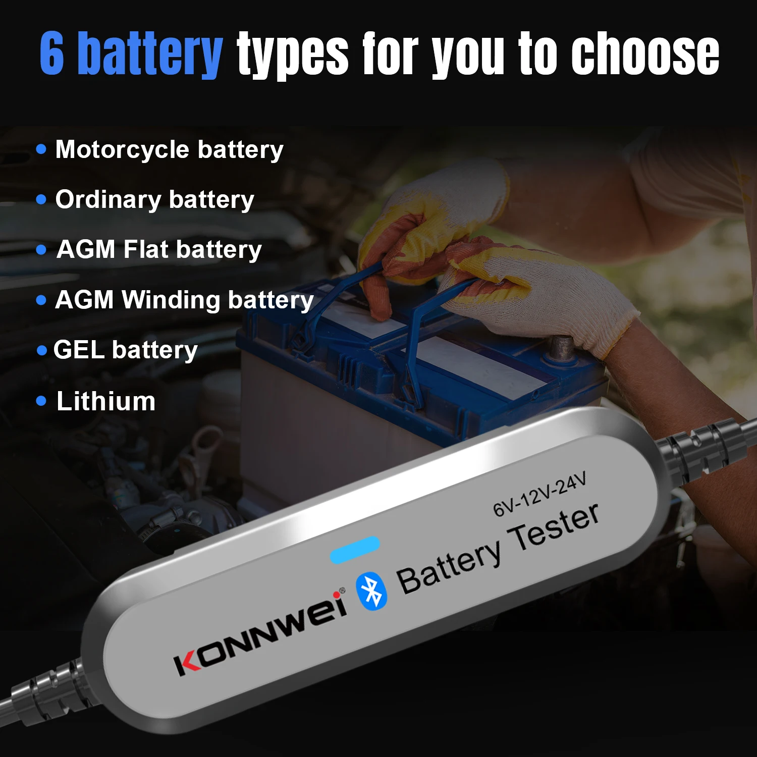 2026 KONNWEI BK200 Bluetooth 5 - Battery Monitor Coulometer 评论和价格