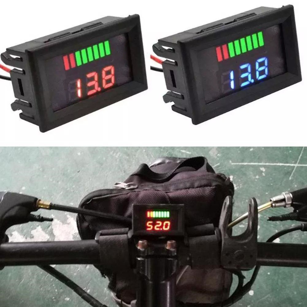 1 Pc Voltmeter 12-72V Car Mari - Battery Monitor Coulometer 评论和价格