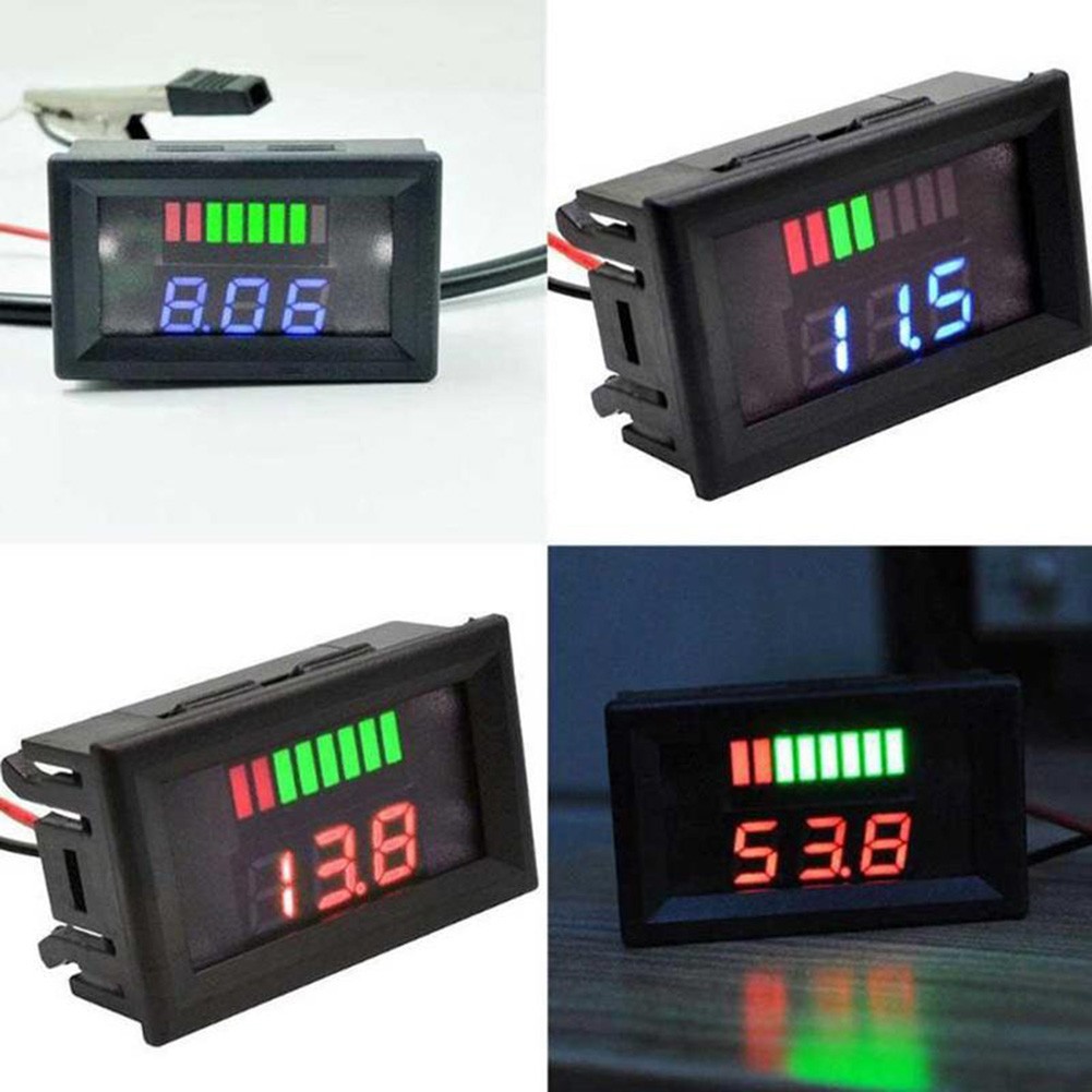 1 Pc Voltmeter 12-72V Car Mari - Battery Monitor Coulometer 评论和价格