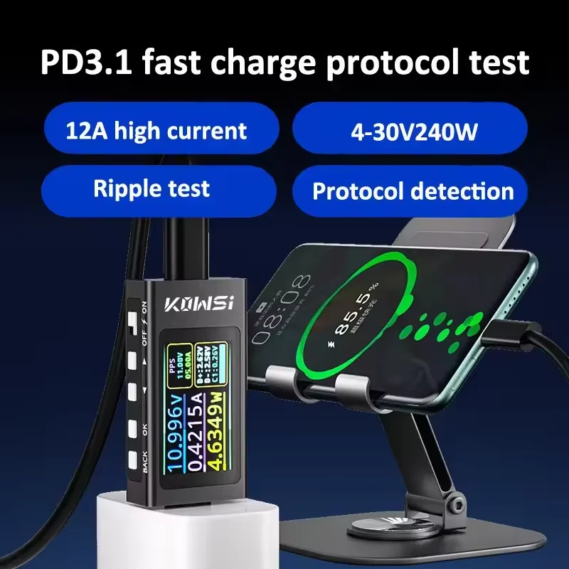 KWS-X1 Type-C Current and Volt - Battery Monitor Coulometer 评论和价格