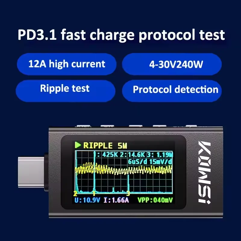 KWS-X1 Type-C Current and Volt - Battery Monitor Coulometer 评论和价格