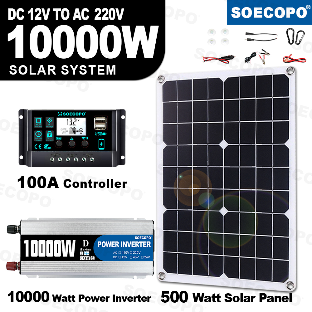 10000W Solar Generator Kit 500 - Off Grid Solar Kit 评论和价格