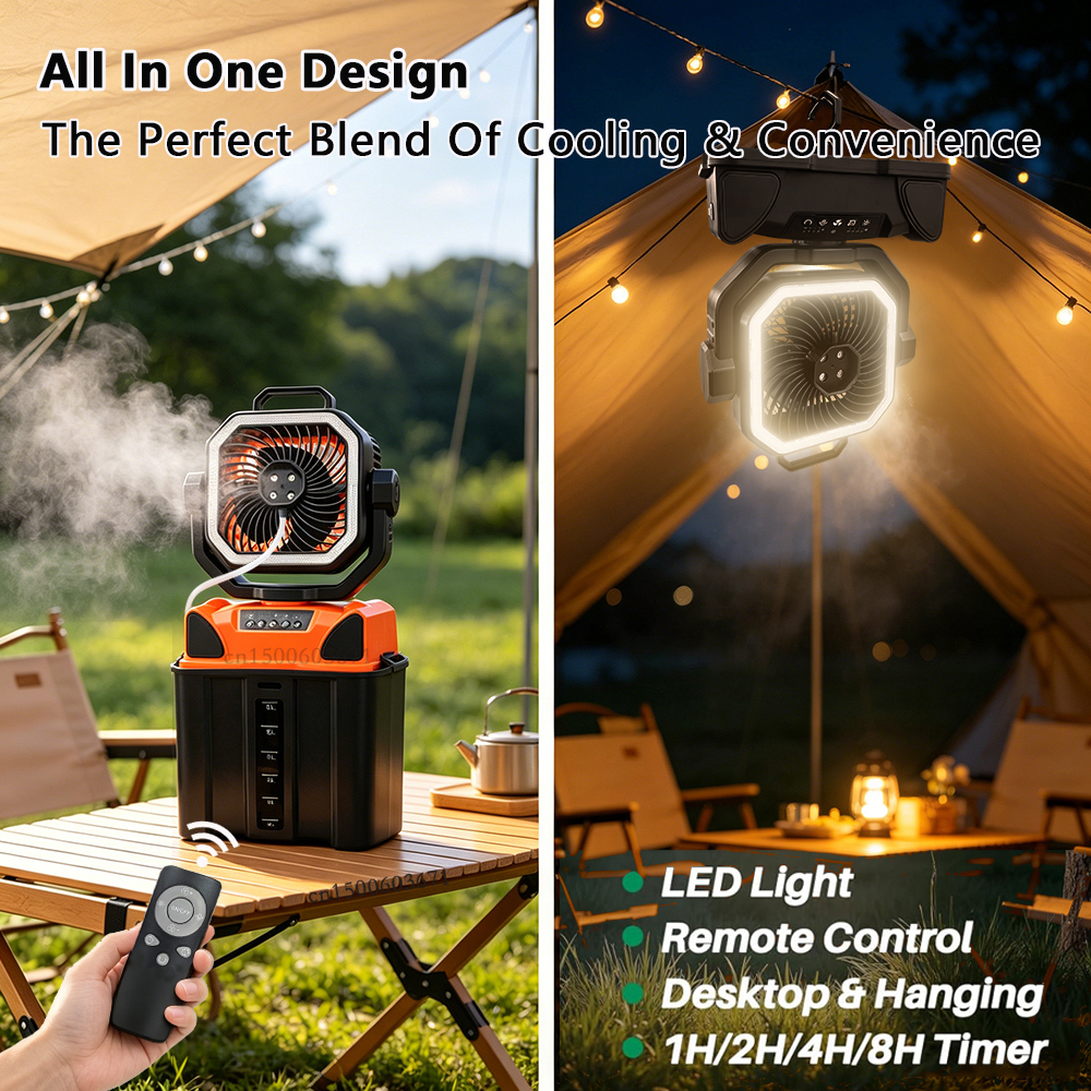 Portable Camping Fan Water Mis - Renewable Energy Game 评论和价格