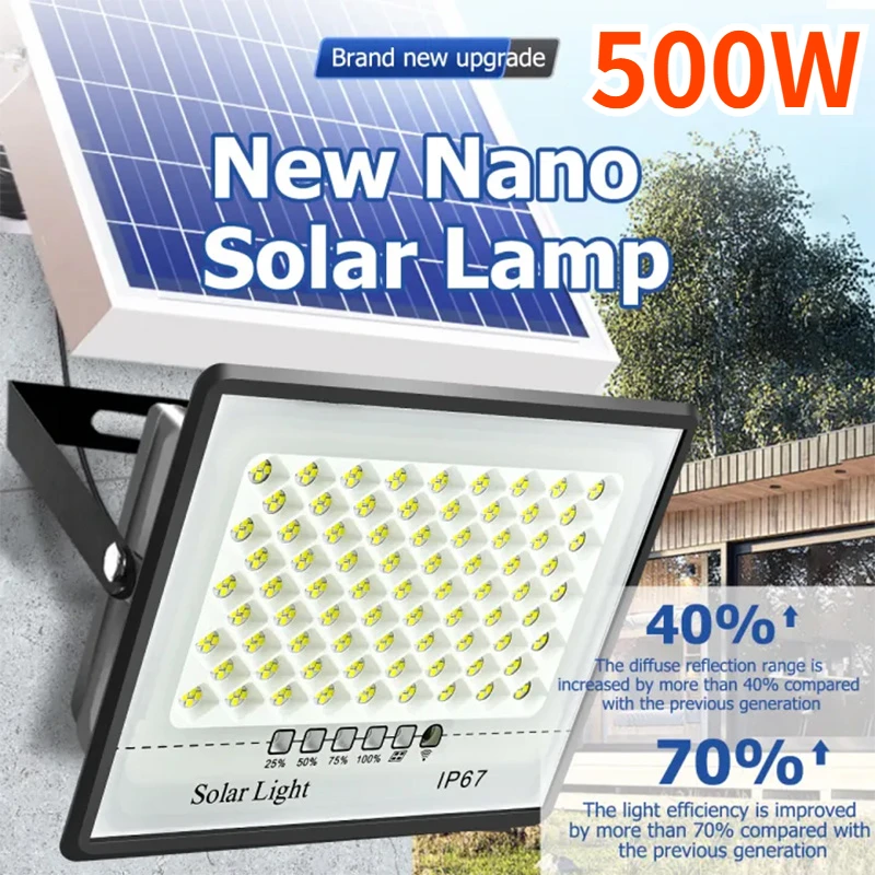 500W Solar Lights Outdoor Gard - Waterproof Junction Box Solar 评论和价格