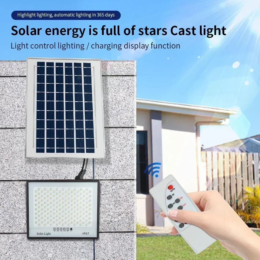 500W Solar Lights Outdoor Gard - Waterproof Junction Box Solar 评论和价格