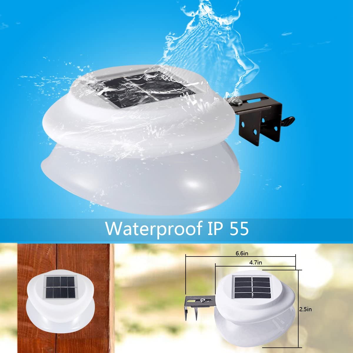 Solar Garden Gutter Lights Out - Waterproof Junction Box Solar 评论和价格