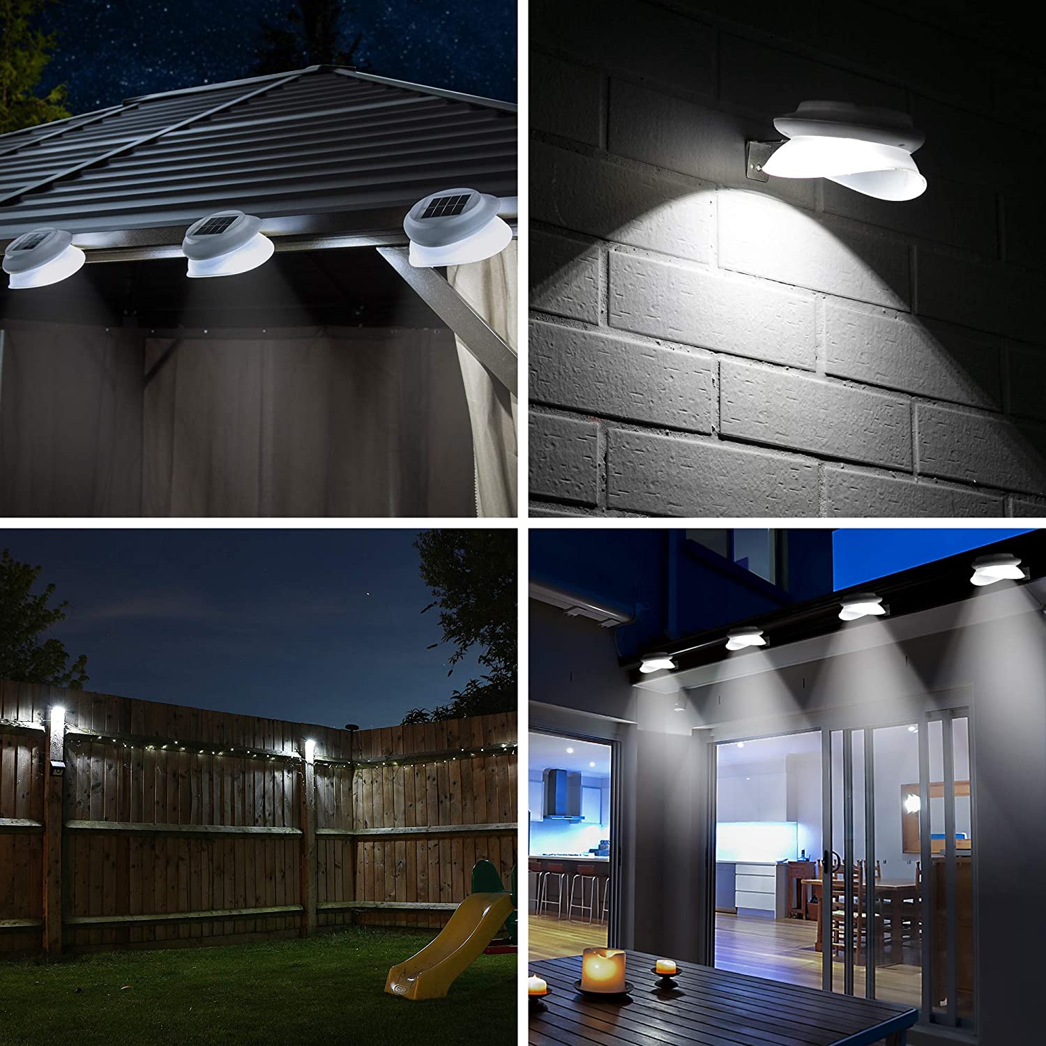 Solar Garden Gutter Lights Out - Waterproof Junction Box Solar 评论和价格