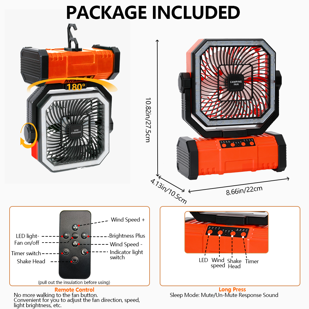 Camping Portable Desk Fan with - Renewable Energy Game 评论和价格